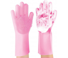 Перчатка для мойки посуды Gloves for washing dishes Pink (11020-hbr)