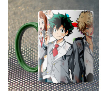 Чашка Fan Girl все в сборе Моя геройская академия - Boku no Hero Academia (15776) 330 мл Зеленый