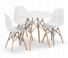 Обеденный комплект Jumi Scandinavian-3 White 4 шт