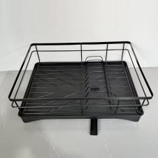 Сушилка для посуды с ковриком DRT К2 42.4х30 см Черный (H051319)