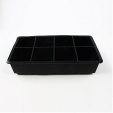 Форма для льда силиконовая Ice Кубики 8 ячеек 21x11.5x5 см Черный (C051352)