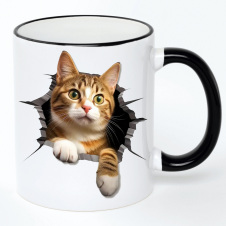 Чашка No Brand Cat 330 мл Разноцветный (chaska-cat-1)