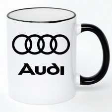 Чашка No Brand Audi 330 мл Белый (chaska-ab-10-3)