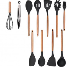 Фото - Набор кухонных принадлежностей Kitchenware Set 12 шт Черный (hub_ic3zk5) Набор кухонных принадлежностей Kitchenware Set 12 шт Черный (hub_ic3zk5)