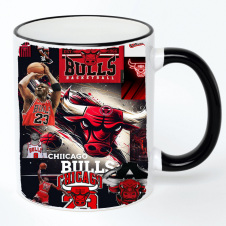 Чашка No Brand chicago bulls 330 мл Разноцветный (chaskazz-28)