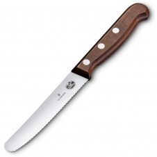 Кухонный нож для томатов Victorinox Wood Tomato & Table 11 см Коричневый (5.0830.11G)