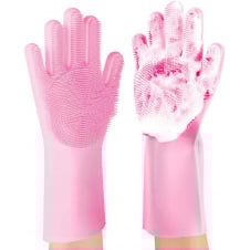 Перчатка для мойки посуды Gloves for washing dishes Pink (11020-hbr)