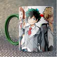 Чашка Fan Girl все в сборе Моя геройская академия - Boku no Hero Academia (15776) 330 мл Зеленый
