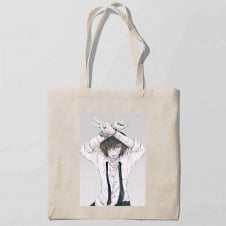 Эко-сумка шоппер с принтом Bungou Stray Dogs - Бродячие псы 15 Кавун Бежевый