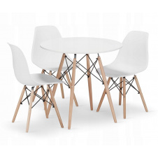 Обеденный комплект Jumi Scandinavian-3 White 4 шт