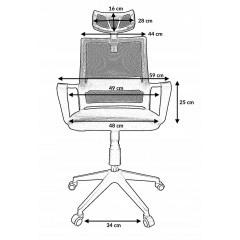 Кресло офисное Kontrast Manager Black (5901386202512) Київ