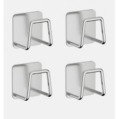 Крючок для кухни из нержавеющей стали держатель ANbeauty 4 шт Silver (AN0103395) Умань