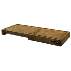 Доска разделочная торцевая двойная с поддоном Gorillas BBQ DS56 700х300х60 мм Коричневый (5497) Ивано-Франковск