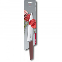 Кухонный нож для разделки Victorinox Swiss Modern Carving 22 см Бордовый (6.9016.221B) Дрогобич