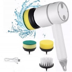 Электрическая аккумуляторная щетка для уборки RIAS с тремя насадками (3_04527) Королёво