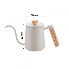 Чайник для заваривания кофе Choxila 11625 600 мл White 13024-84151 Миколаїв