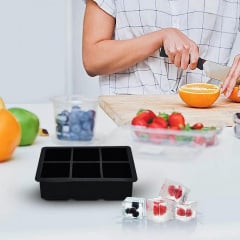 Набор форм для льда силиконовых No Brand Куб и Шар 6 ячеек (Н051350-51355) Киев