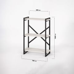 Стеллаж No Brand Ant-3 70х30х100 см Антрацит (26629346) Мукачево
