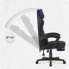 Компьютерное кресло CABRO C504 Black-Blue (5907196010262) Запорожье