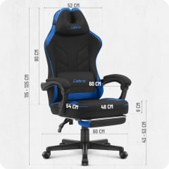 Компьютерное кресло CABRO C504 Black-Blue (5907196010262) Запорожье