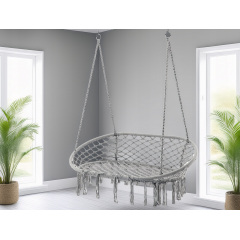 Садовая качеля GardenLine DUO 62x110x100 см Grey (HAM5177) Ивано-Франковск