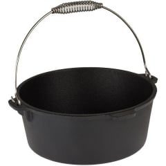 Чугунная кастрюля-гриль с крышкой BBQ Line 3,5 л Черный (518833) Полтава