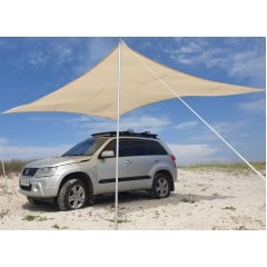 Тент навес затеняющий водонепроницаемый прямоугольный No Brand 200x300 см Бежевый (2574879993) Ивано-Франковск