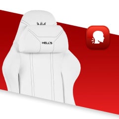Компьютерное кресло Hell's HC-1014 White (5907196010392) Вишневое