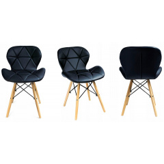 Кресло Jumi Scandinavian Design 73х46 см Black Киев