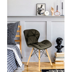 Кресло Jumi Scandinavian Design 73х46 см Black Киев