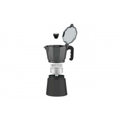 Кофеварка гейзерная алюминиевая Maestro 450 мл (MR-1666-9-BLACK) Королёво