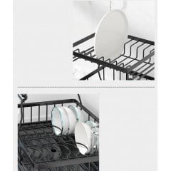 Сушилка для посуды с ковриком DRT К4 33х44 см Черный (H051321) Кропивницкий