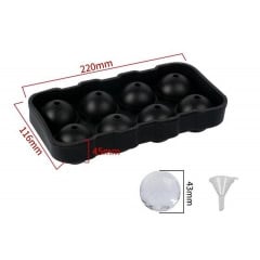 Силиконовая форма для льда VR 22 x 11,5 см Черный (H051356) Ровно