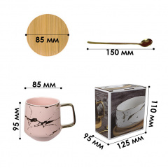 Чайная чашка No Brand B2024 400 мл Pink 13157-83962 Вінниця