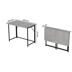 Стол раскладной Морис 900 Ferrum-decor 75x90x50 см Серый (MORI907) Ивано-Франковск