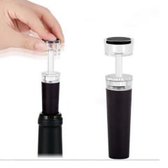 Набор многоразовых пробок для вина Cork 4 шт Черный (H051392-4) Полтава