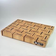 Торцевая разделочная доска Gorillas BBQ DS23 30х40х4 см Коричневый (5223) Київ