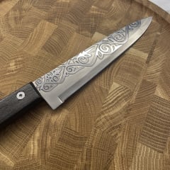 Нож кухонный сталь Gorillas BBQ 5208 26,5 см Черный (KN92) Дніпро
