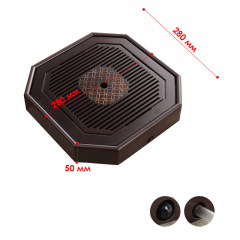 Чабань для чайных церемоний No Brand CP-224 28х28х5 см Коричневый (2641390135) Кропивницький