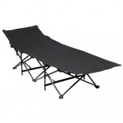 Раскладушка туристическая No Brand 190x68x36 см Черный (2104618599) Київ