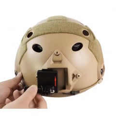 Держатель для экшн-камеры GoPro на шлем типа FAST с площадкой NVG 5x4x2 см Черный (2733117725) Геническ