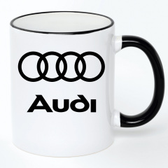 Чашка No Brand Audi 330 мл Белый (chaska-ab-10-3) Київ