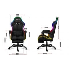 Компьютерное кресло huzaro Force 4.7 RGB Black Житомир