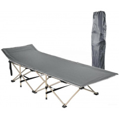 Раскладушка туристическая No Brand 190x68x36 см Серый (2104618598) Київ