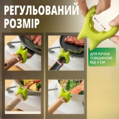 Держатель-клипса для ложки No Brand 6.2х4.3х1 см Зеленый Харьков