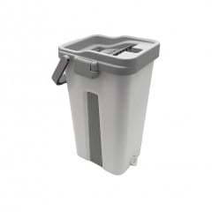 Комплект для уборки 2в1 No Brand Cleaning Kit швабра Лентяйка со складной ручкой и ведро с автоматическим отжимом Геническ