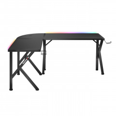 Компьютерный стол huzaro Hero 6.3 RGB 154x48x74 см Black Ізмаїл