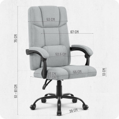 Кресло офисное CABRO C505 Grey (5907196010316) Запорожье