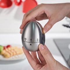 Кухонный таймер механический из нержавеющей стали Kitchen Яйцо Серебро Киев