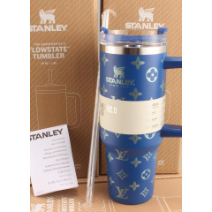 Термокружка Stanley Quencher H2.0 Tumbler 1,18 л Royal Blue Monogram KT6007835 Первомайськ